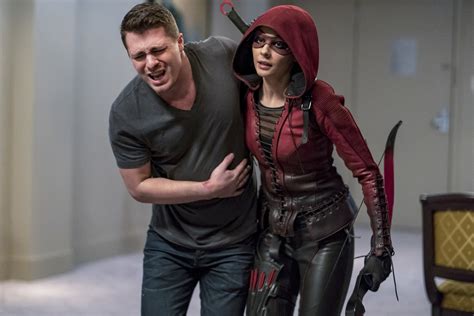 Arrow Photos Roy Returns And Thea Suits Up Tv Guide