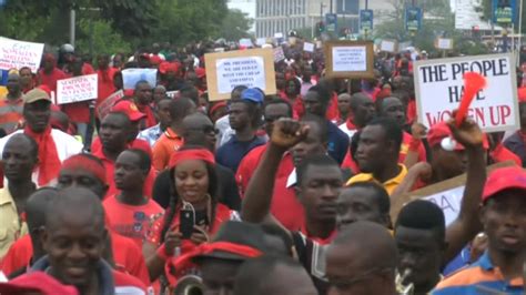 Ghana Thousands Protest Against Rising Cost Of Living Bbc News