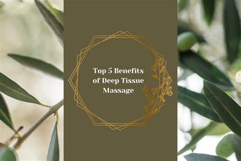 Top 5 Deep Tissue Massage Health Benefits