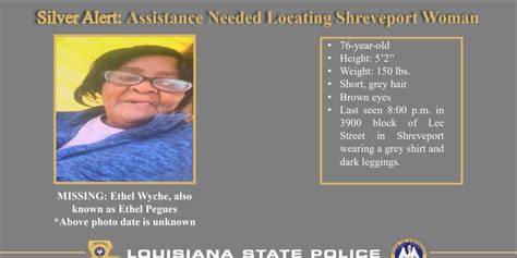 Lsp Missing 76 Year Old Woman Found Safe