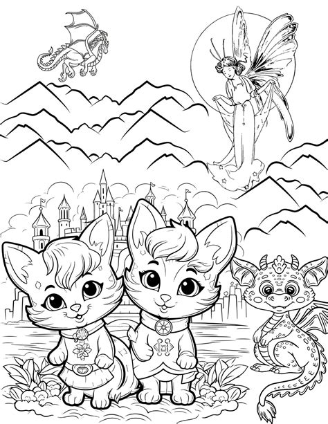 Printable Whimsical Coloring Pages - Etsy