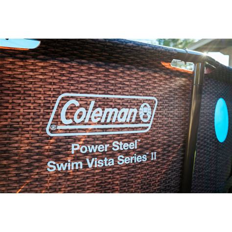 Coleman 18 X 48 Power Steel Swim Vista Series Ii Swimming Pool Set