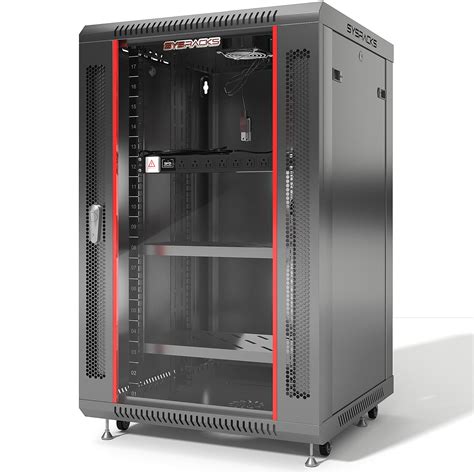 Server Rack Wall Cabinet 18u Wall Mount Rack Enclosure With Fans