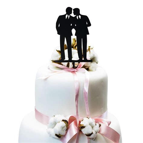 jennygems same sex gay wedding cake topper decoration anniversary cake topper groom and