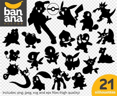 Silhouette Pokemon Svg Free 327 Crafter Files