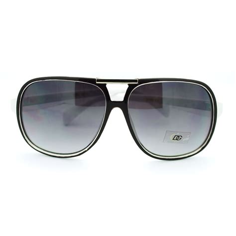 dg eyewear 2 tone mobster flat top plastic aviator sunglasses ebay