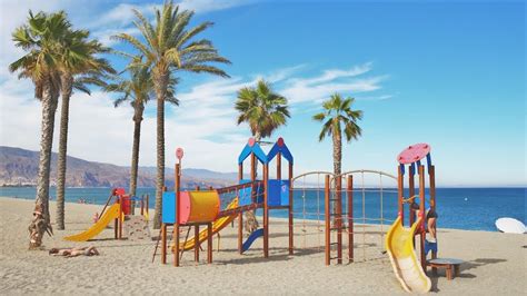 Playa De La Romanilla En Roquetas De Mar Almer A Youtube