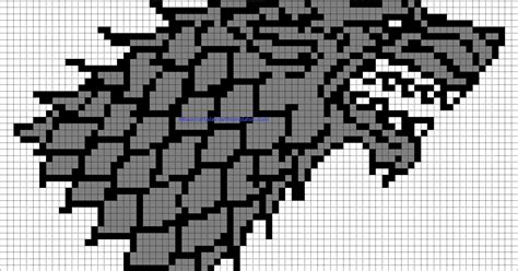 Check spelling or type a new query. Minecraft Pixel Art Templates: House Stark badge (Game of ...