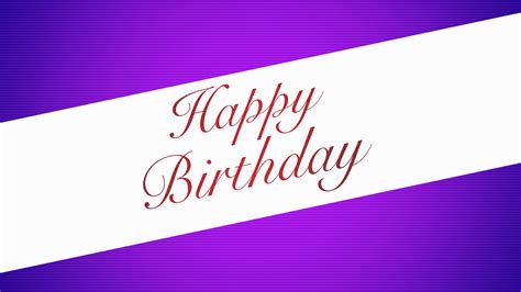 Animated Happy Birthday Text In 4k Close Up Text On Blue Background
