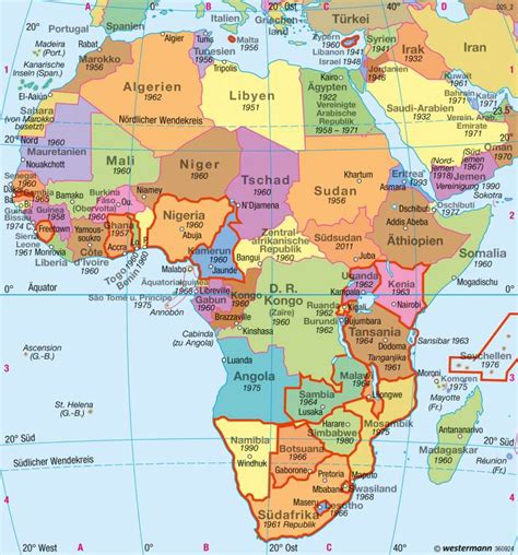 Afrika Karte Länder Und Hauptstädte Deutsch | goudenelftal