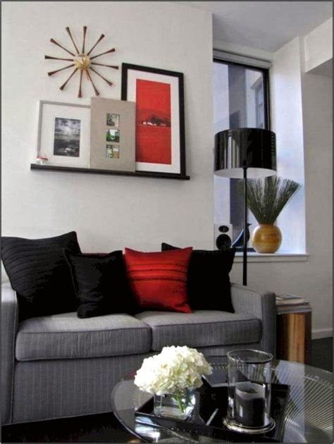 Red Black White Grey Living Room Living Room Home Decorating Ideas