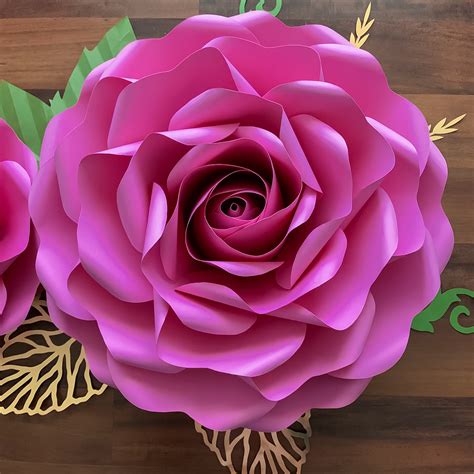 Svg Png Dxf Full Size Tiny Rose 6 Of Large And Medium Rose Paper Flower