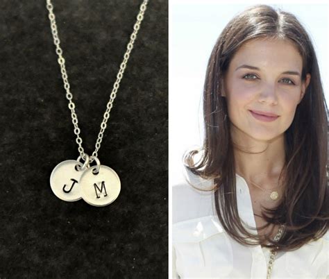 Monogram Jewelry Sterling Silver Initial Coin Necklace Personalized