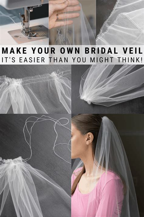 My Diy Veil How To Make A Bridal Veil With A Comb Diy Wedding Veil