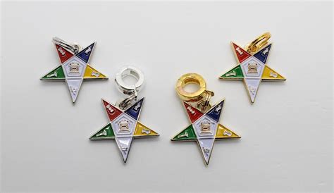Order Of The Eastern Star Oes Masonic Charms In Silver And Etsy