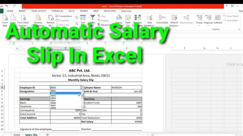 Driver Salary Slip Format In Excel Thinkmeva