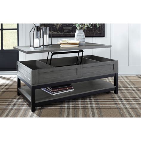 Gately coffee table with lift top description: Signature Design by Ashley Caitbrook Rectangular Lift Top ...