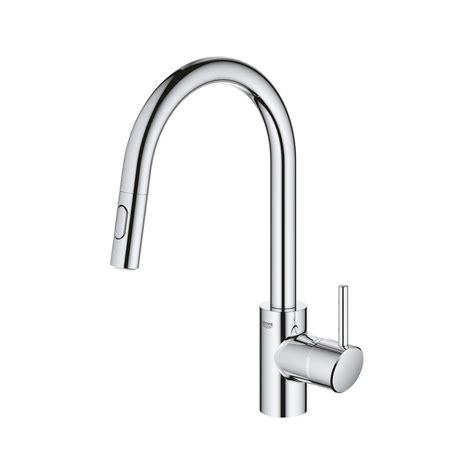 I'm guessing when you say swing arm you are referring to the handles. Grohe 32665003 Concetto Single Handle Kitchen Faucet ...