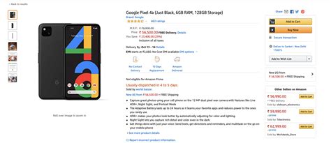 You are now easier to buy google pixel mobile phone and tablet with mesramobile.com. Google Pixel 4a price in India listed on Amazon, but don't ...