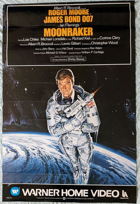 James Bond Moonraker 1983 Uk Video Release Poster Artwork By Daniel