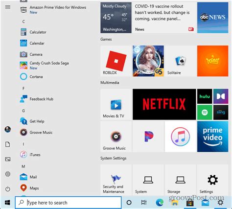 How To Display More Tiles On The Windows 10 Start Menu