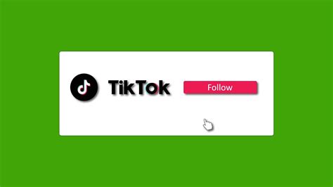 Tiktok Follow Request Green Screen Logo Tiktok Animation Logo