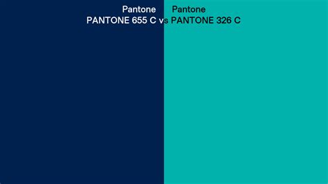 Pantone 655 C Vs Pantone 326 C Side By Side Comparison