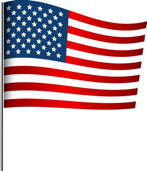 Free American Flag Clipart Transparent Background Download Free