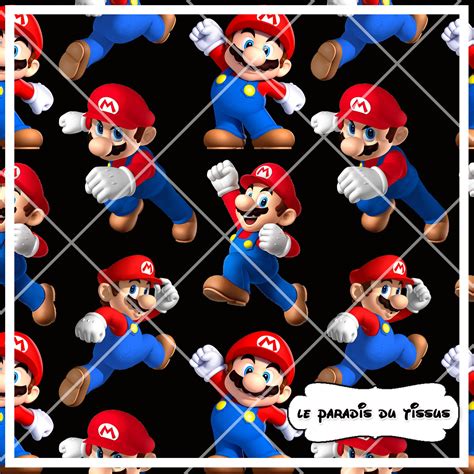 Mario Bros Seamless Pattern Fro Fabric Printing Etsyde