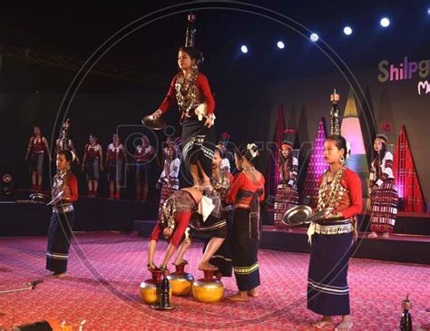 Image Of Artists From Tripura Performing Their Traditional Hozagiri