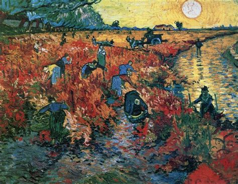 The Red Vineyard November 1888 Arles Oil On Canvas 75 X 93 Cm Pushkin Museum Moscow Vincent