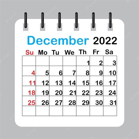 December 2020 Calendar Leaf Illustration Vector Graphic Page Clip