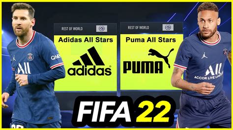 Fifa 22 Adidas All Stars Vs Puma All Stars Whos Better Youtube