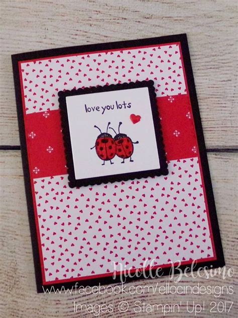Love You Lots Ladybug Card Made With Sending Love Designer Series Paper