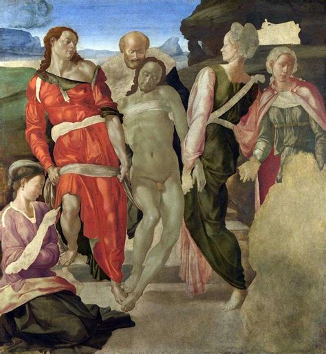 Описание картины Микеланджело Снятие с креста 👍 Микеланджело