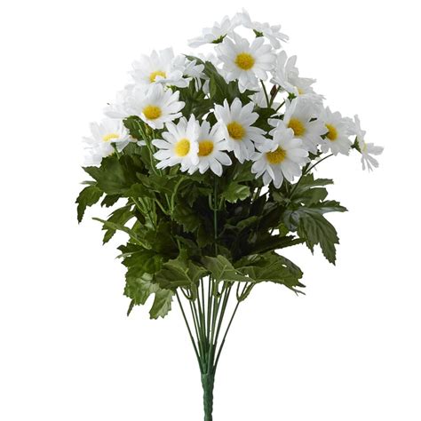 white artificial daisy bush bushes bouquets floral supplies craft supplies factory