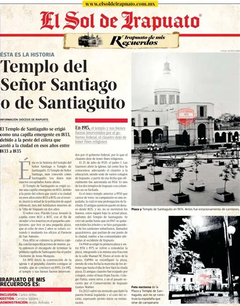 Templo Del Señor Santiago O De Santiaguit­o Pressreader