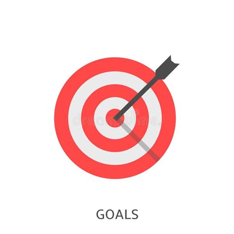 Goals Icon Vector Stock Vector Illustration Of Bullseye 143647474