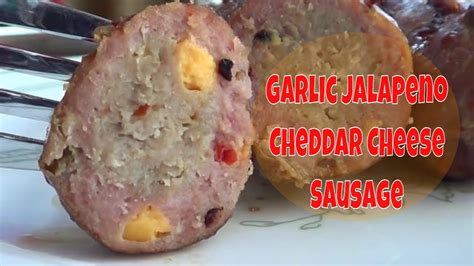 Garlic Jalapeno Cheddar Cheese Sausage Youtube