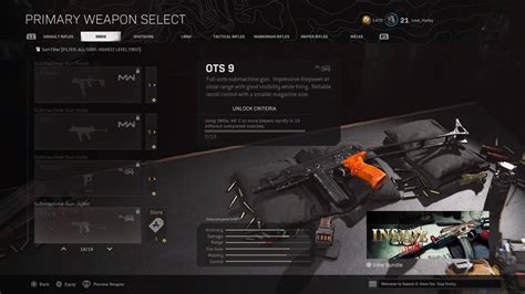 Best Warzone Ots Loadouts A Lightweight Smg With A High Rate Of