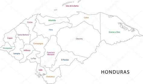 Mapa De Honduras Para Colorear Mapa De Honduras