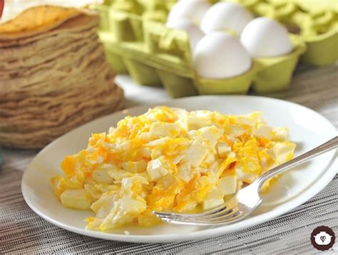 Receta Huevos Revueltos Con Queso Panela Cyc