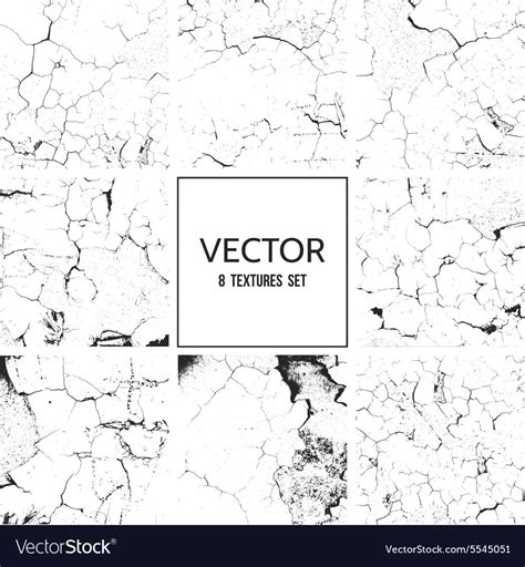 Cracked Paint Texture Grunge Background Royalty Free Vector