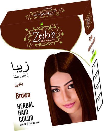 Zeba Powder Brown Herbal Hair Color For Personal Parlour Packaging Size Gm ID