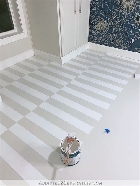 Diy Painted Hardwood Floor Offset Striped Design Part 1 In 2020