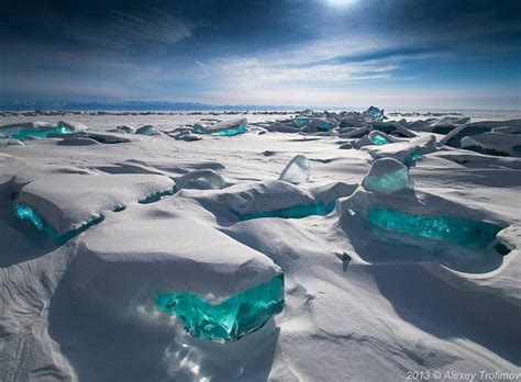 Turquoise Ice In Northern Lake Baikal Russia All Nature Amazing