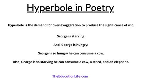 Hyperbole In Poetry Definition And Functions Explained The Education