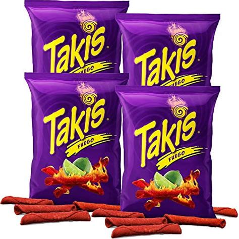 Buy Takis Fuego Hot Chili Pepper Lime Tortilla Chips Oz Bag Pack