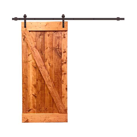 Z Bar Pre Assembled Wood Barn Door With Hardware Kit Ab Barn Doors At