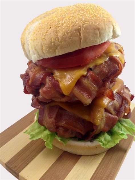 Maybe you would like to learn more about one of these? The Bacon Weave Double Cheeseburger | DudeFoods.com